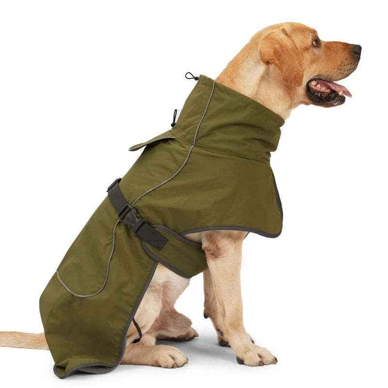 Warm winter jacket for large dogs