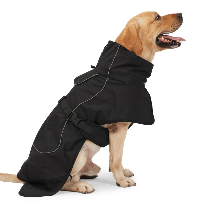 Warm winter jacket for large dogs