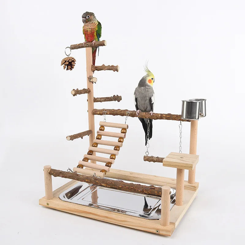 Pepper wood parrot platform