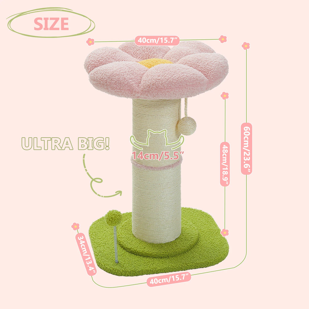 Small Flower Tree Cat Scratching Post