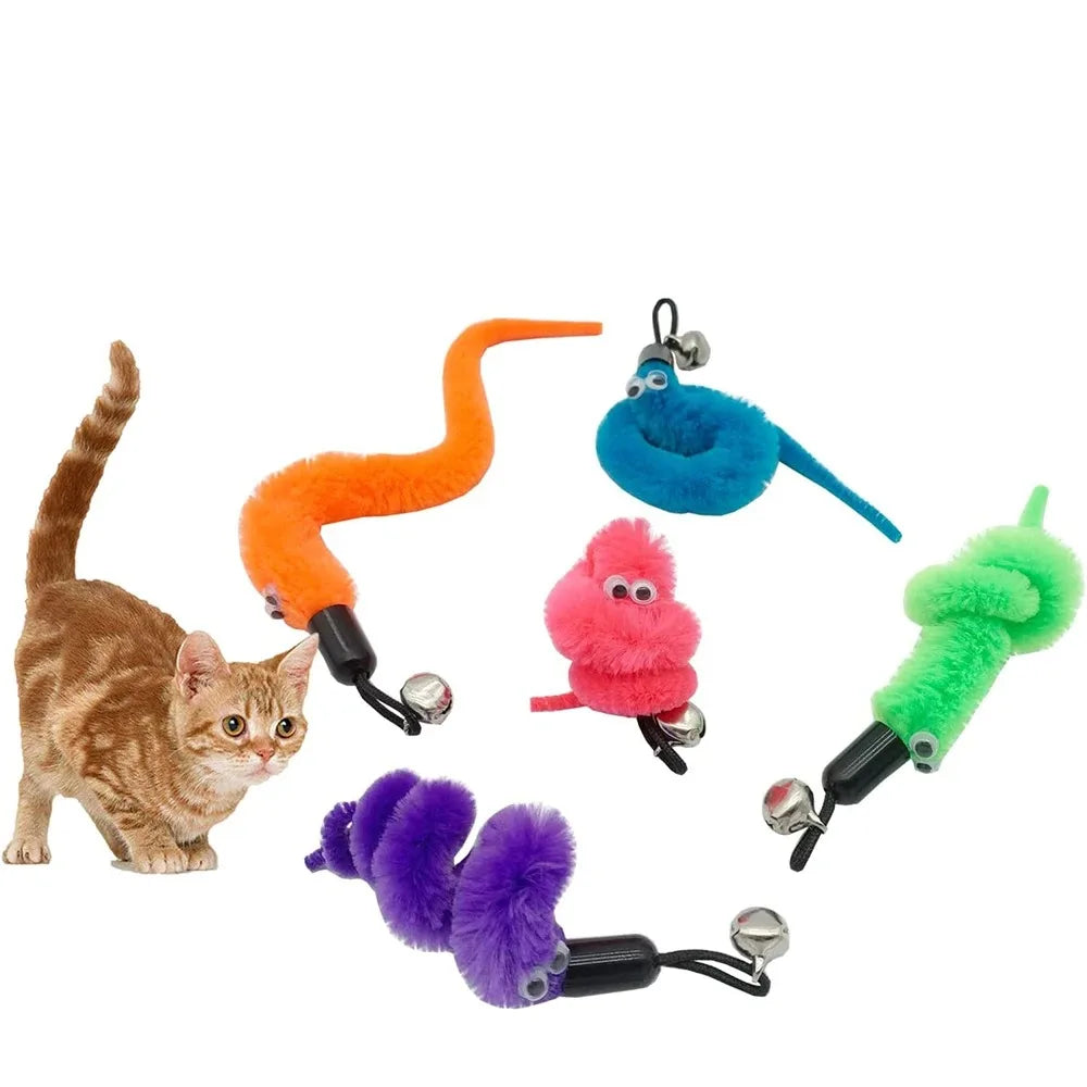 Interactive Cat Toy Worm