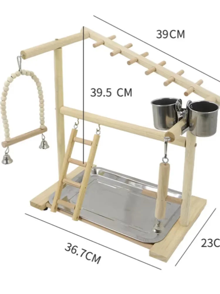 Pepper wood parrot platform
