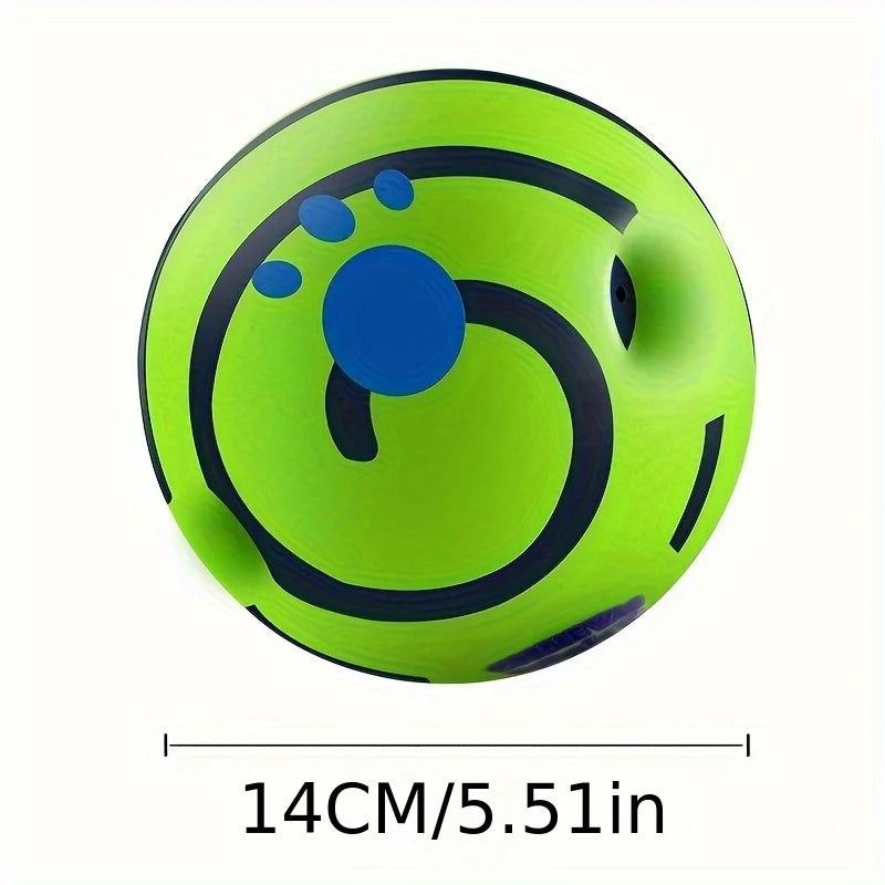 Squeaky Giggle Wobble Ball for All Dog Breeds with Entertaining Sounds
