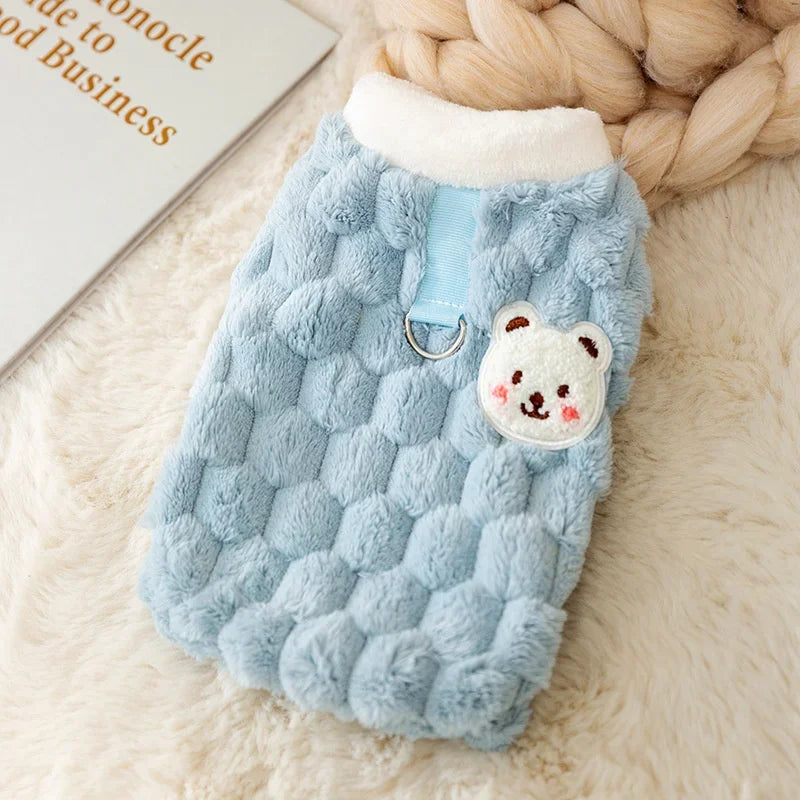 Warm Button Down Pet Winter Jacket Clothes