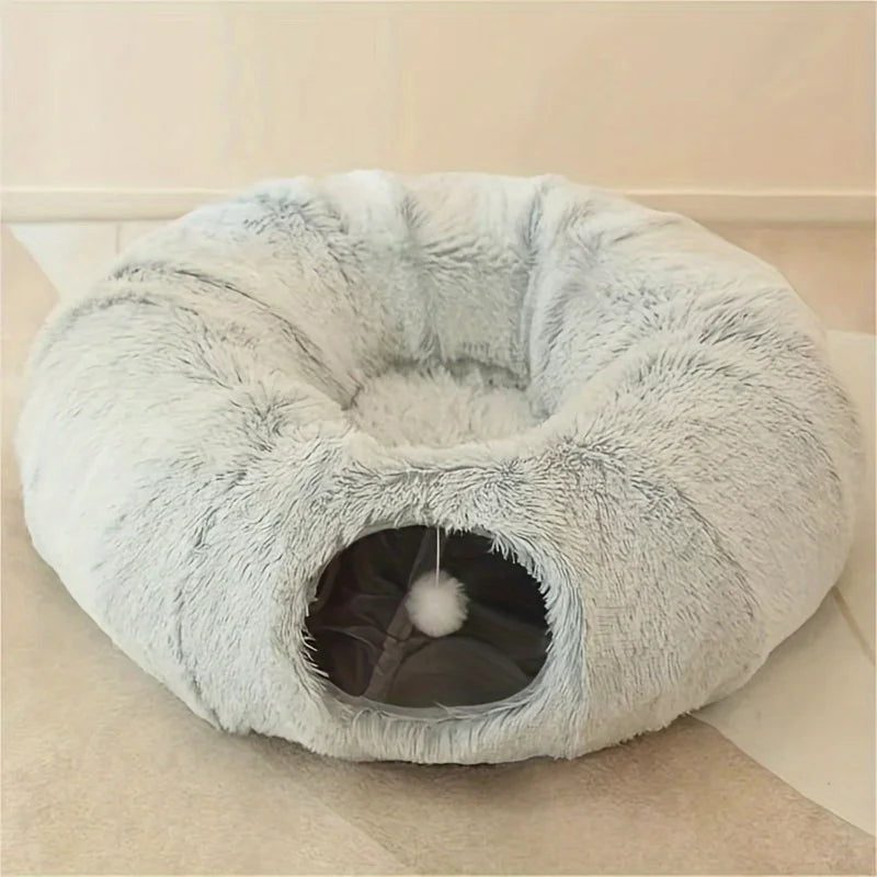 Luxury Cat tunnel, warm, foldable, removable, and washable
