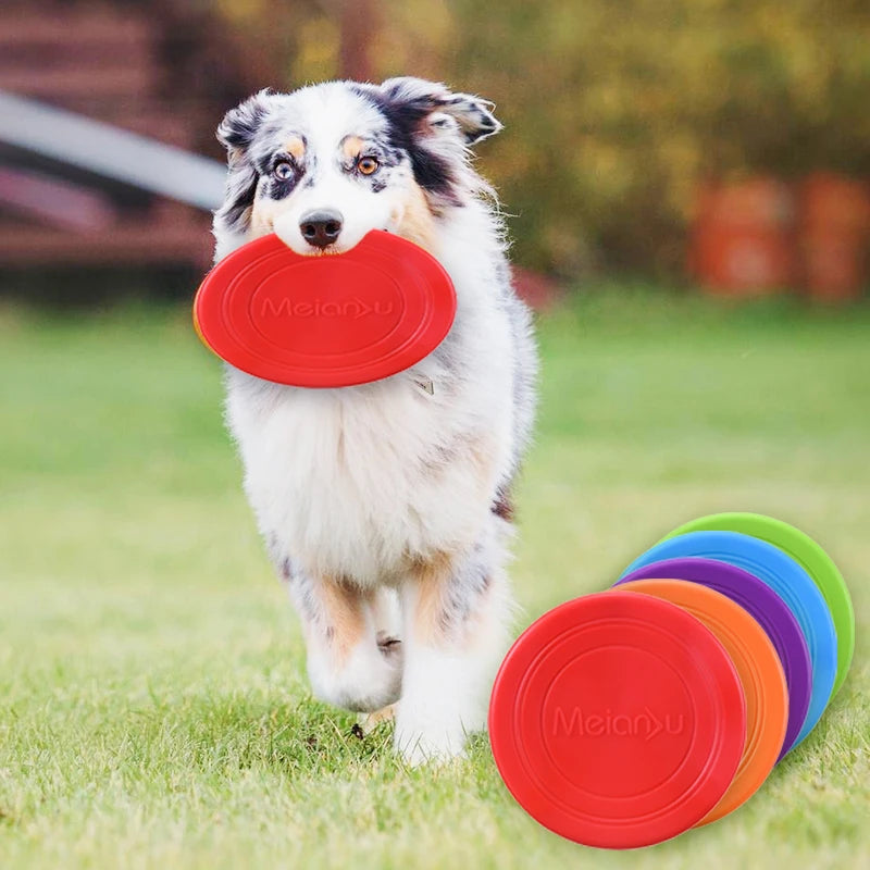 Dog Safe TPR Flying Saucer Colorful Multifunction Flying