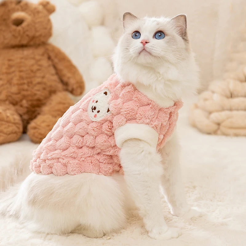 Warm Button Down Pet Winter Jacket Clothes
