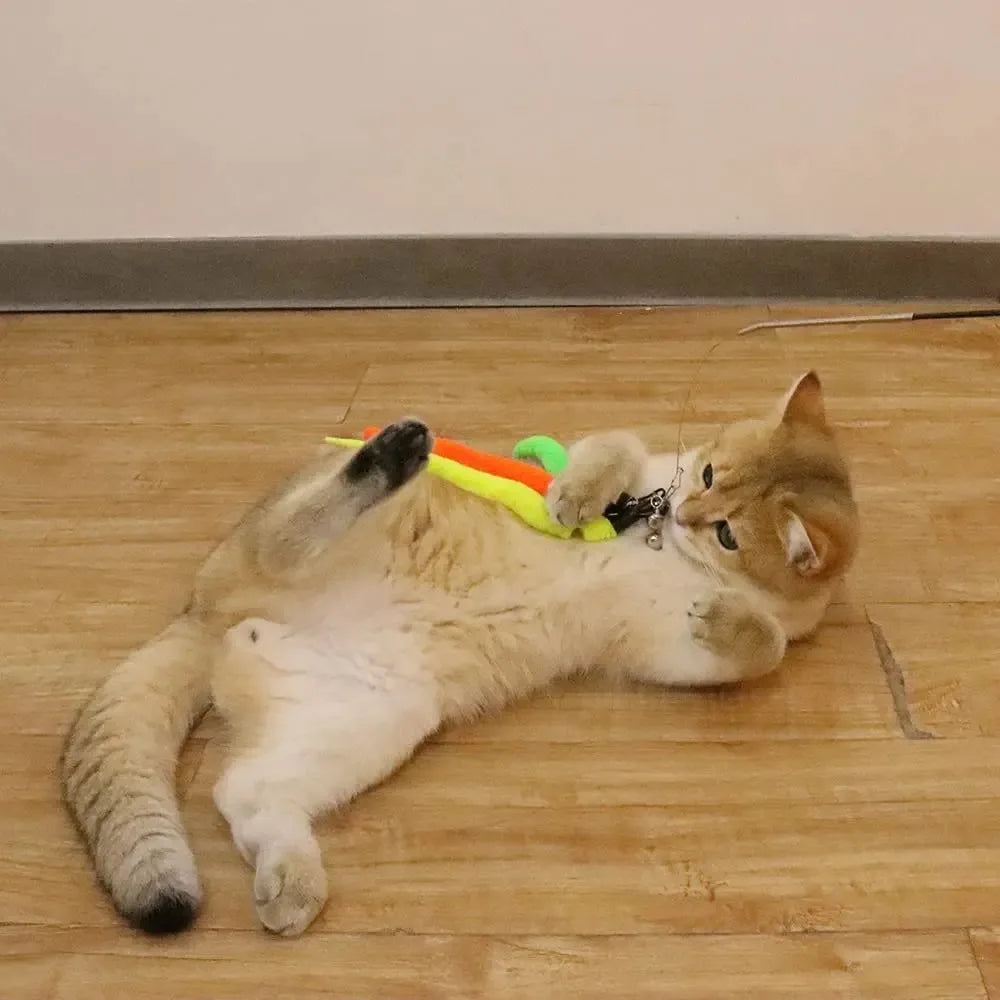 Interactive Cat Toy Worm