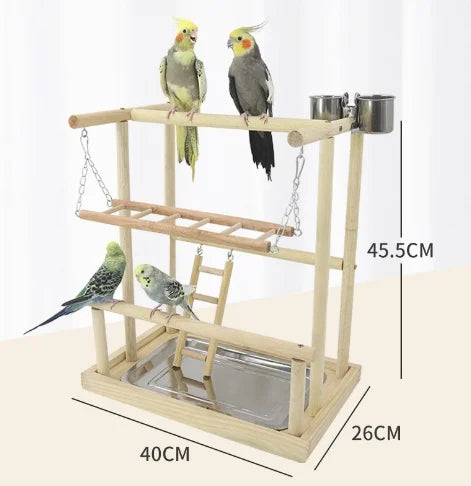Pepper wood parrot platform
