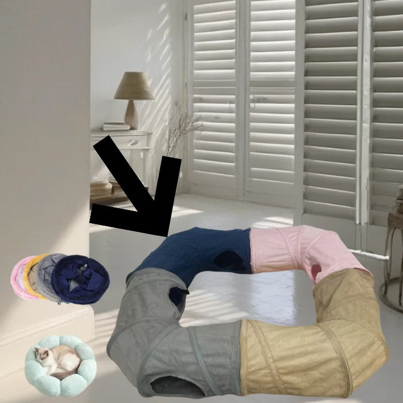Collapsible Cat Winter Tunnel