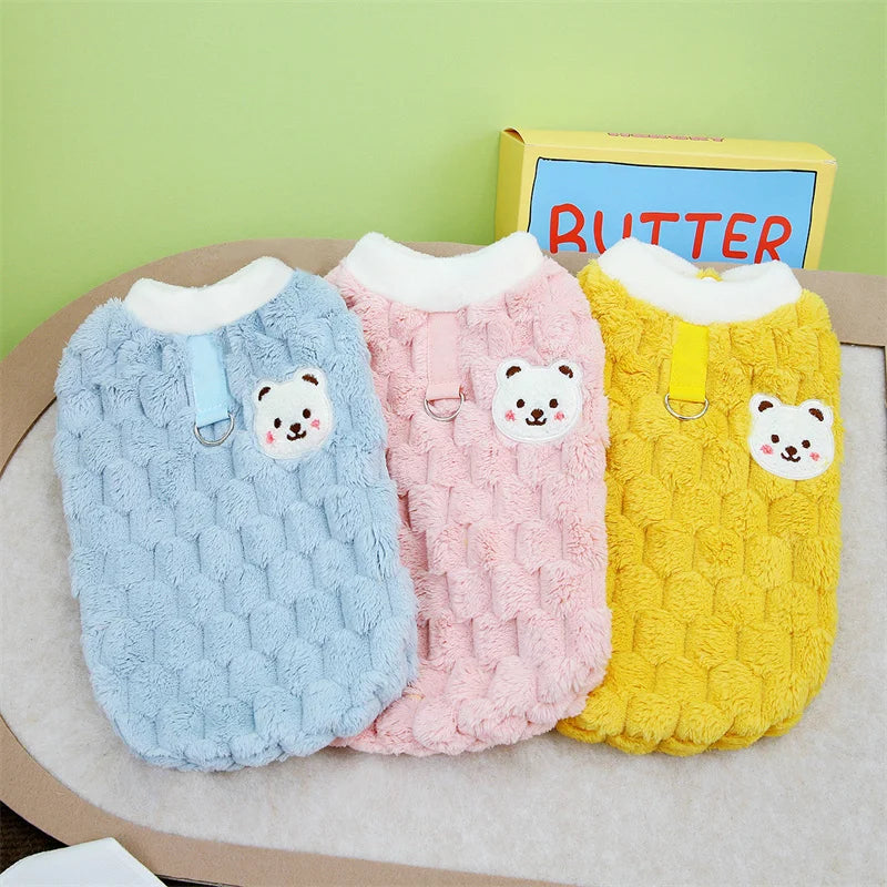 Warm Button Down Pet Winter Jacket Clothes