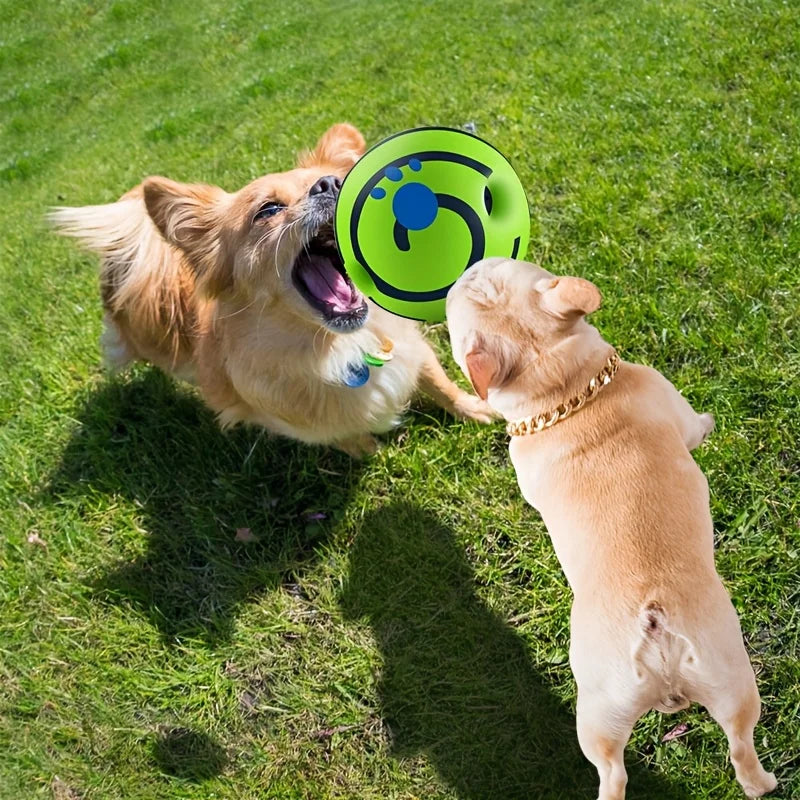 Squeaky Giggle Wobble Ball for All Dog Breeds with Entertaining Sounds