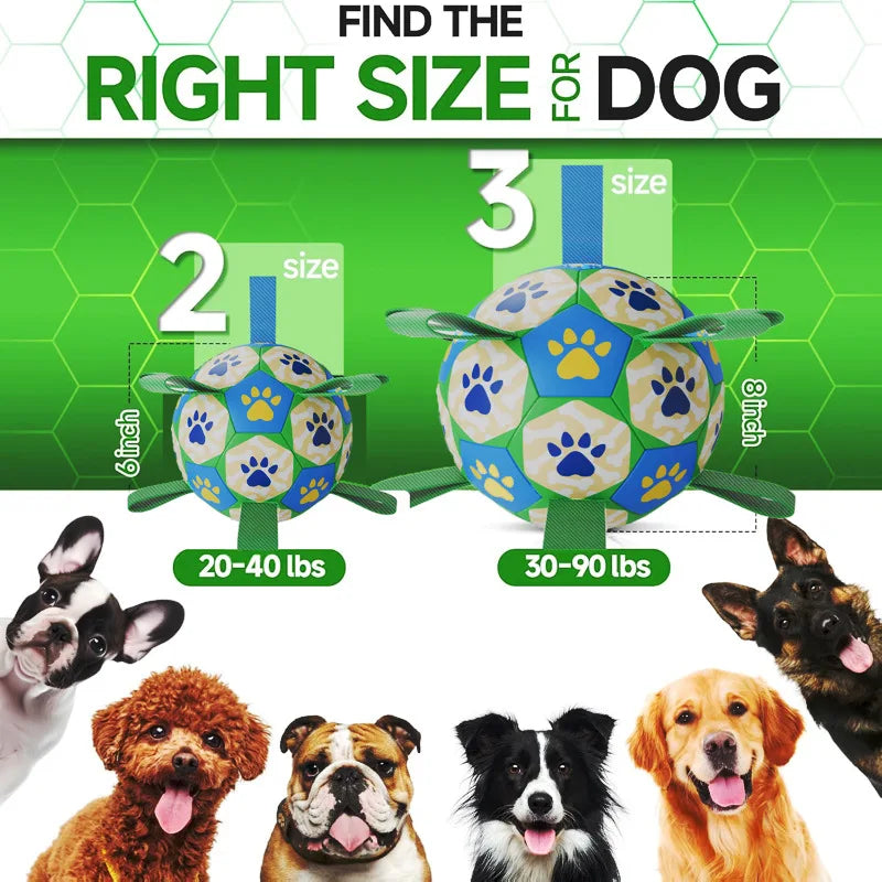Dog training bite-resistant soccer toy