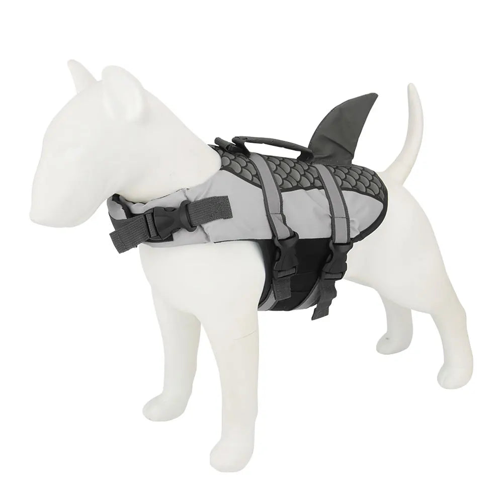 Scales Shark Dog Swimwear, Pet Life Jacket
