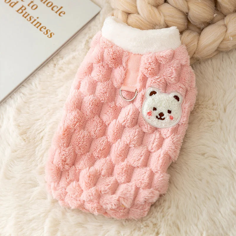 Warm Button Down Pet Winter Jacket Clothes