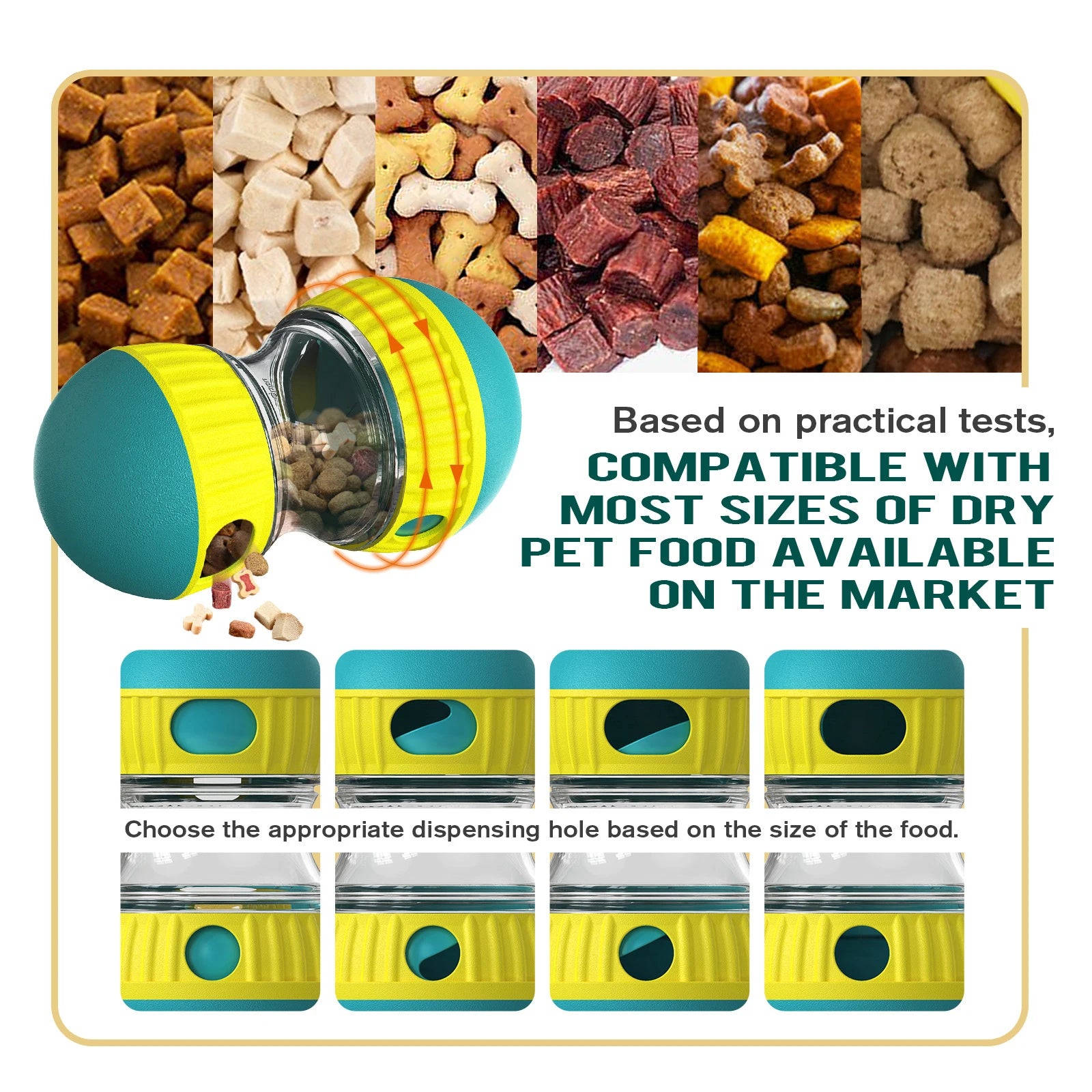 Dog Toy Pet Interactive Leaky Food Ball Slowly Feeding Protects Stomach Improve IQ