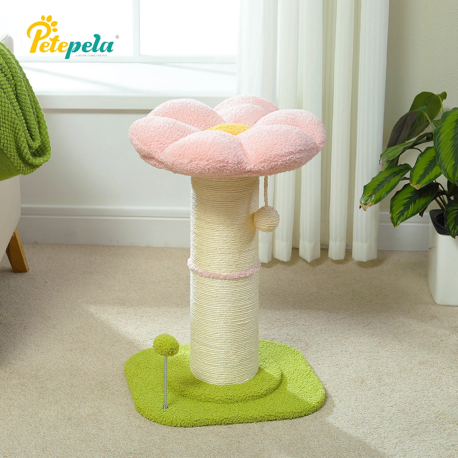 Small Flower Tree Cat Scratching Post