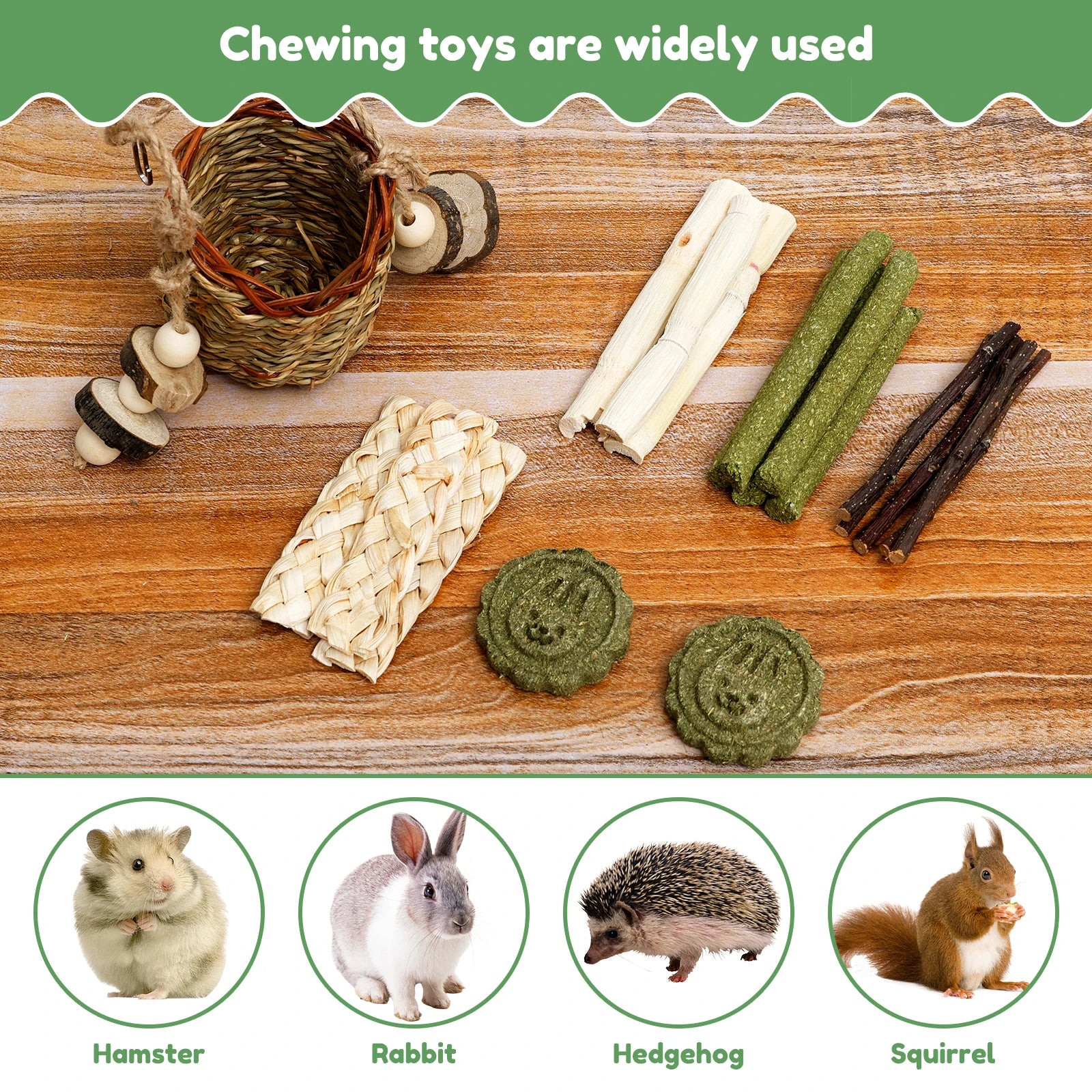 Interactive Bunny Chew Toy Bite Resistant Rabbit Enrichment Toy