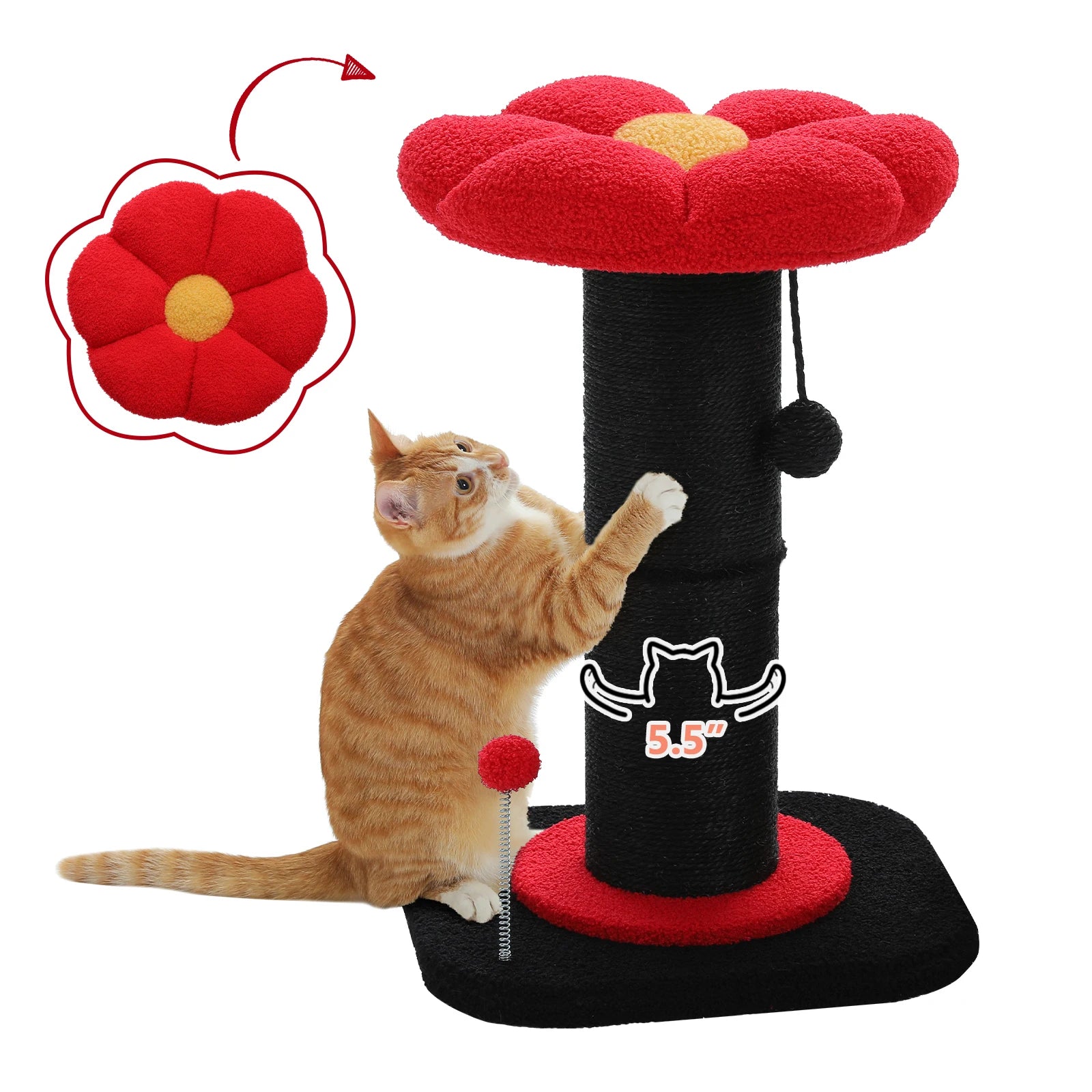 Small Flower Tree Cat Scratching Post