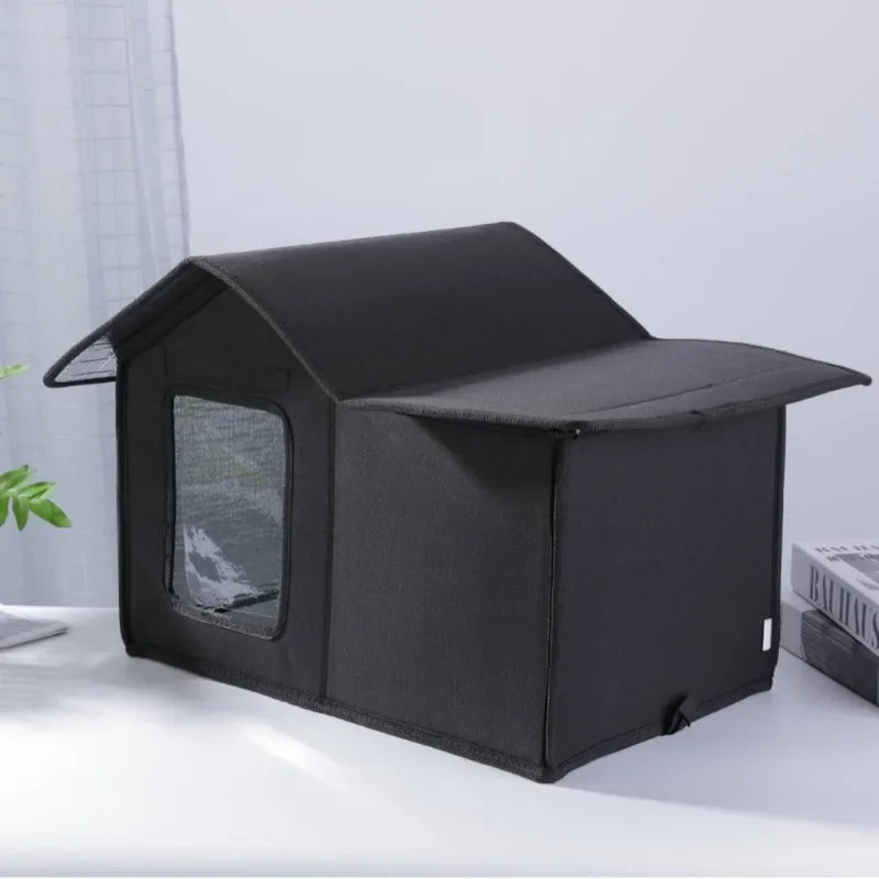 Waterproof Outdoor Cat House with Detachable Roof
