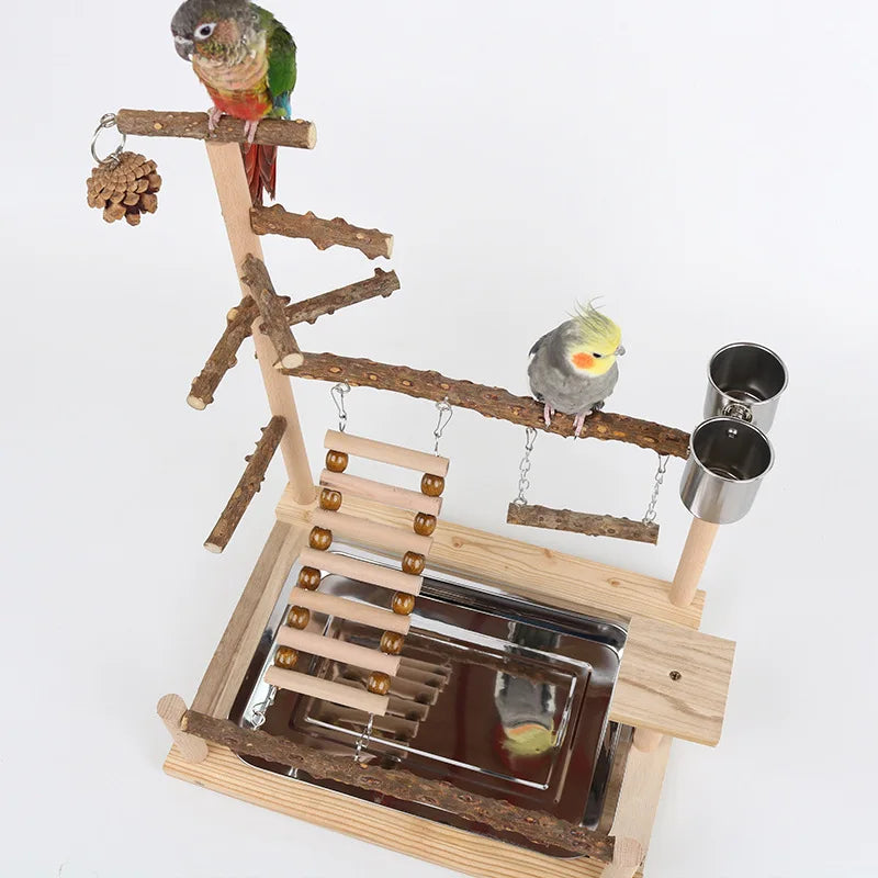 Pepper wood parrot platform