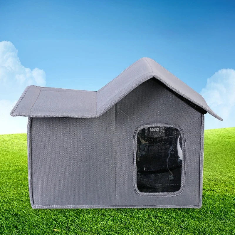 Waterproof Outdoor Cat House with Detachable Roof