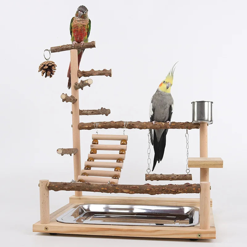 Pepper wood parrot platform