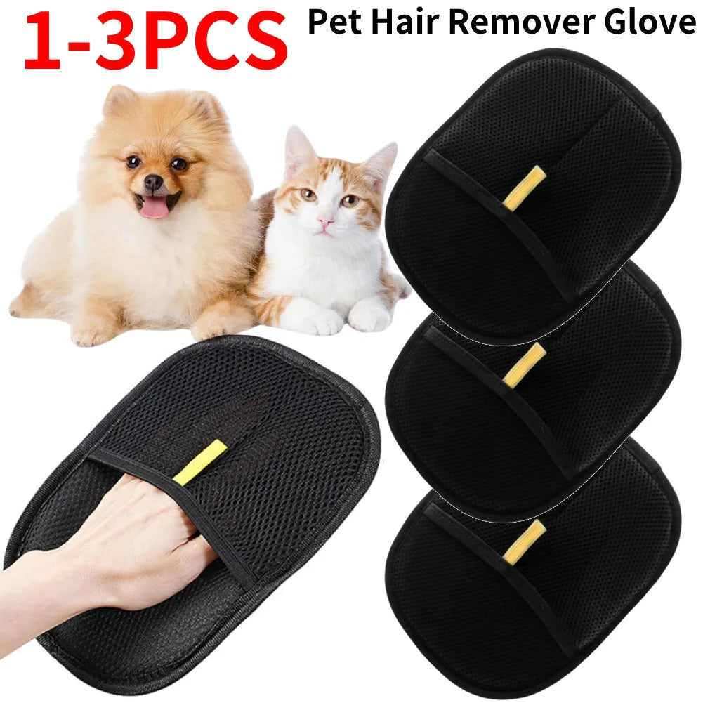Glove pet hair remover