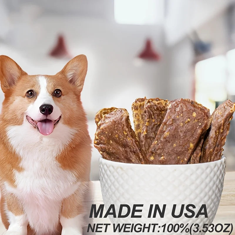Foford 12.7 oz Natural Dried Meat Dog Treats, Protein Chewable Snacks