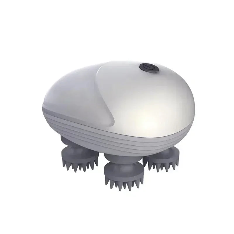 Electric scalp massager with 4 massage heads