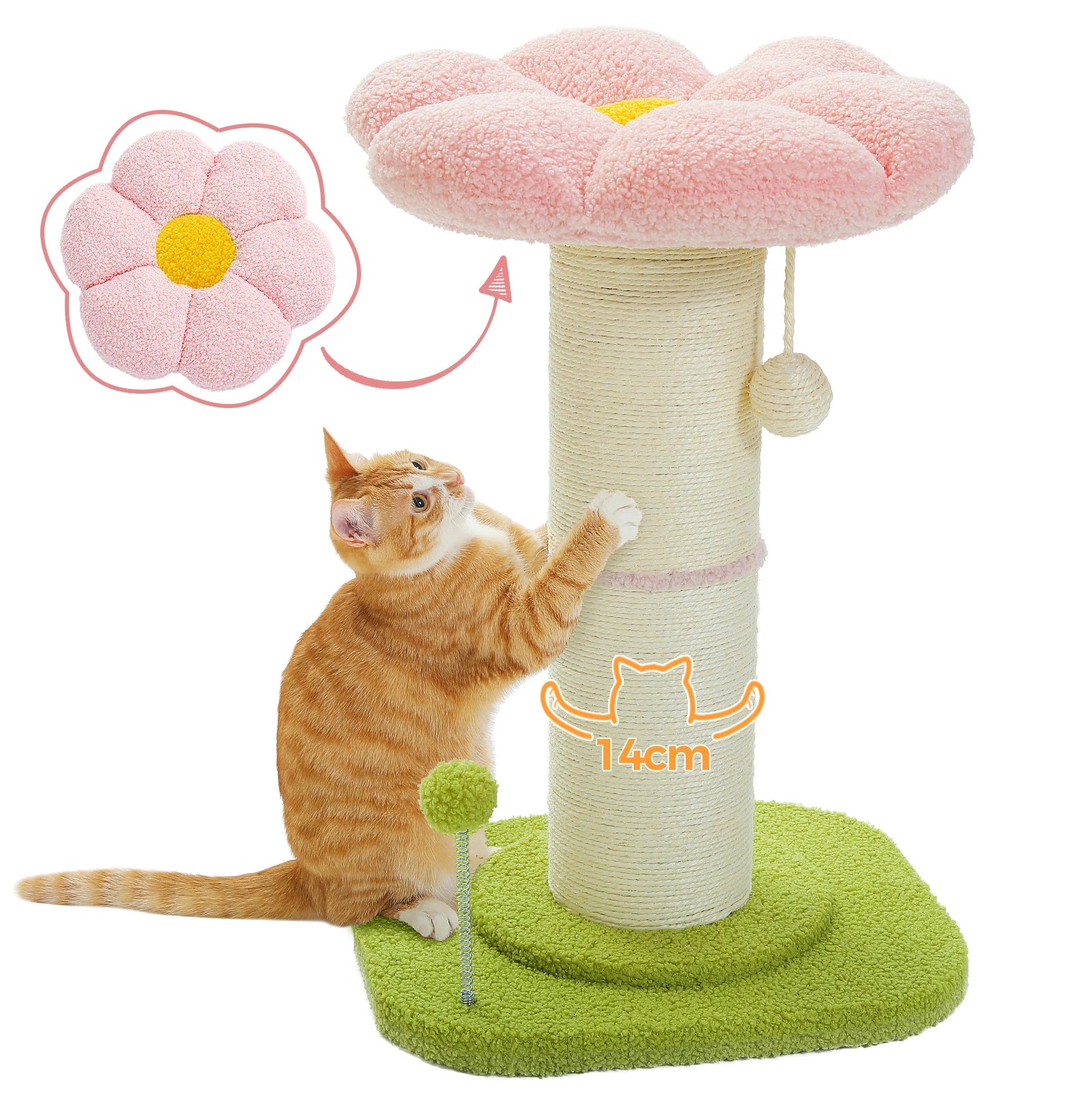 Small Flower Tree Cat Scratching Post