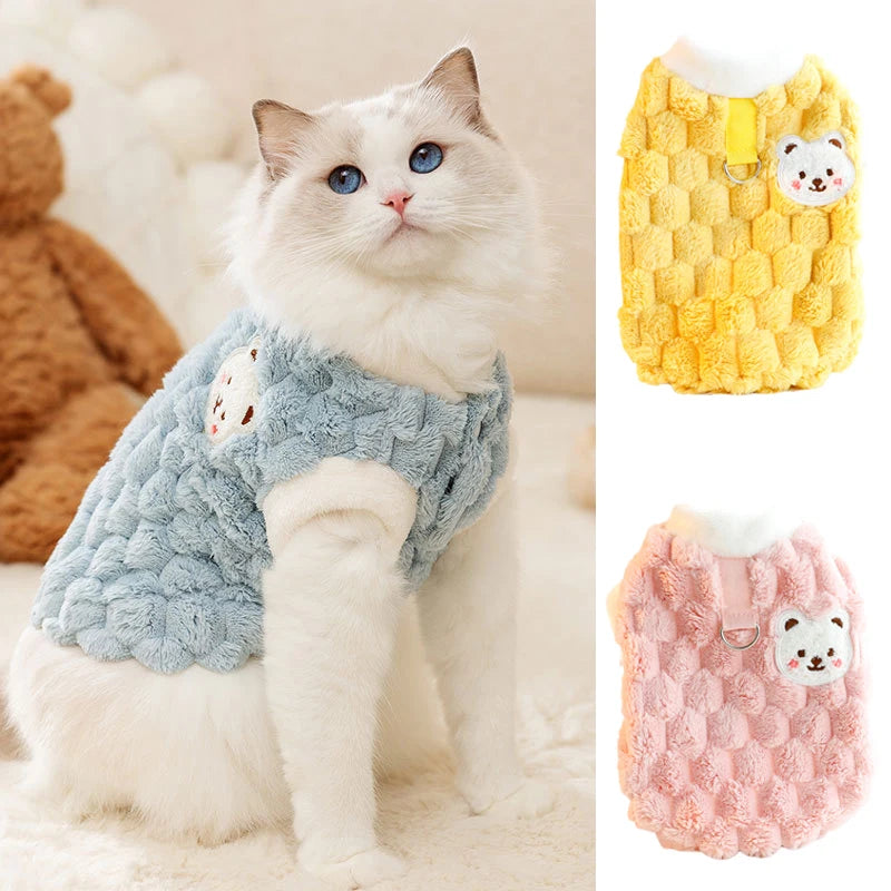 Warm Button Down Pet Winter Jacket Clothes