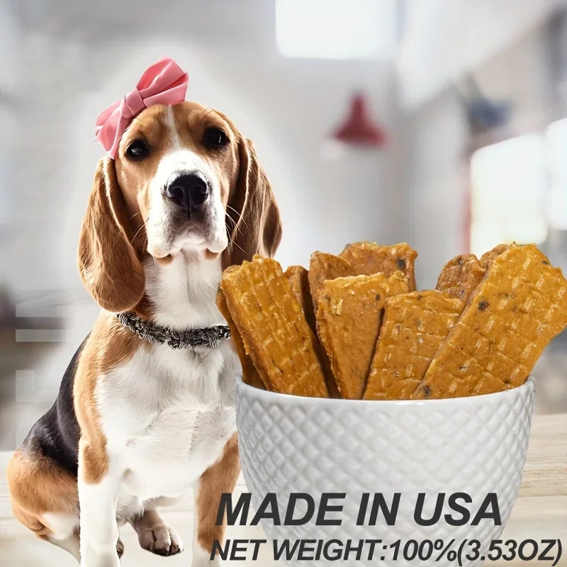 Foford 12.7 oz Natural Dried Meat Dog Treats, Protein Chewable Snacks