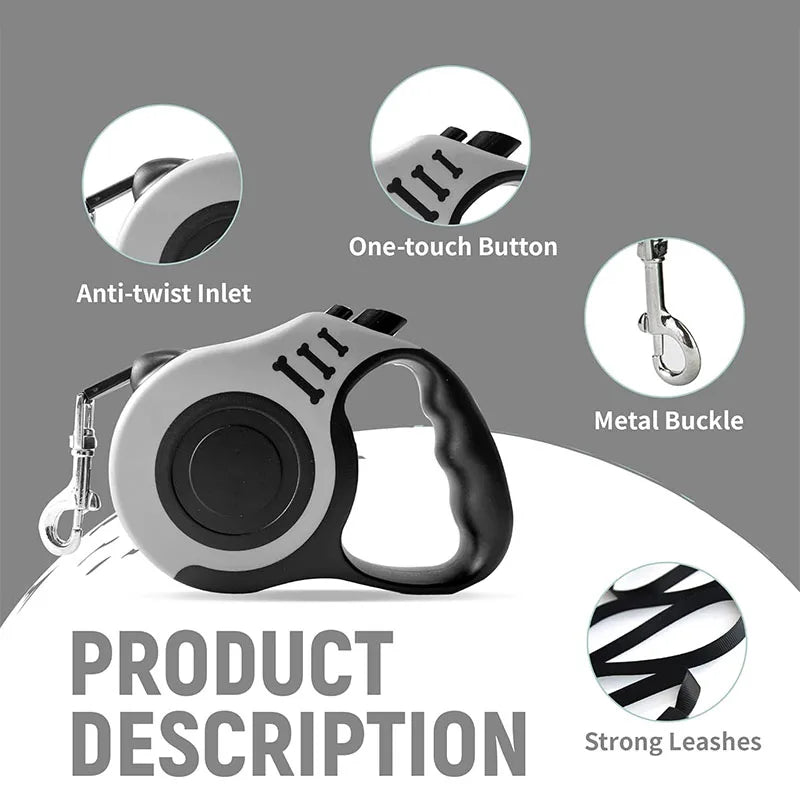 Traction Device Portable Dog Walking Artifact Equipped with Anti Slip Handle