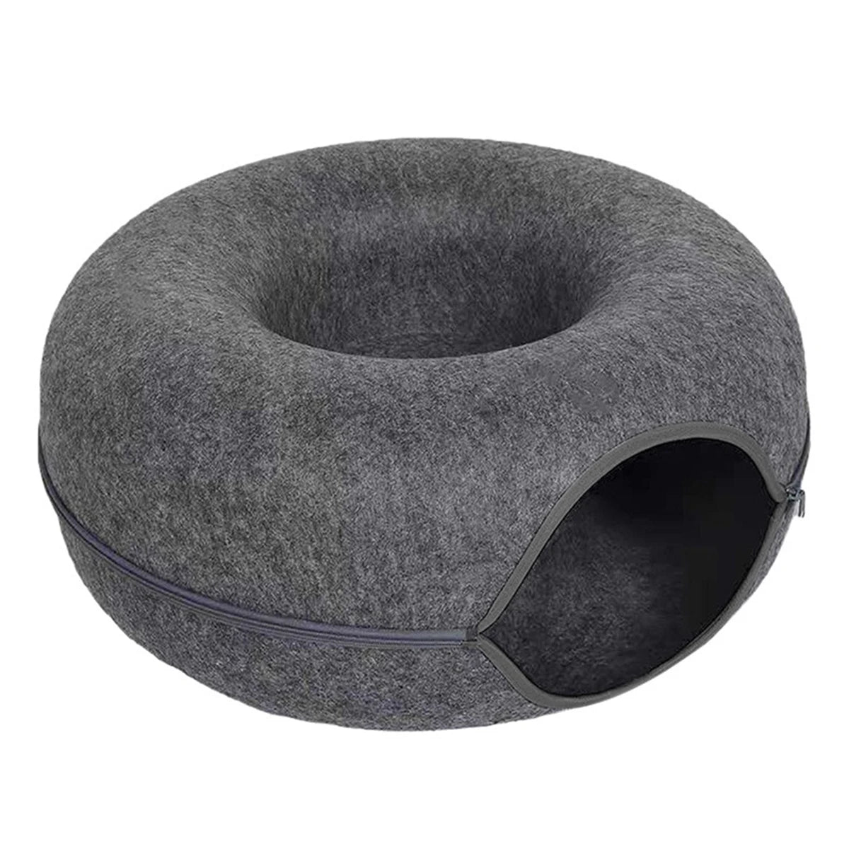 Felt Donut Cat Bed with Vent