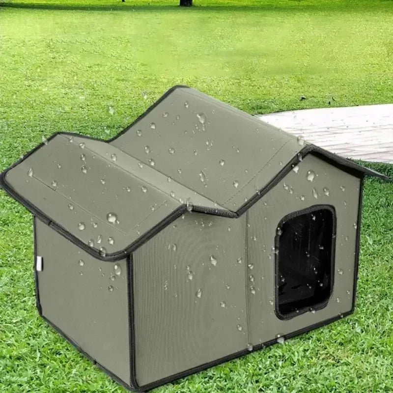 Waterproof Outdoor Cat House with Detachable Roof