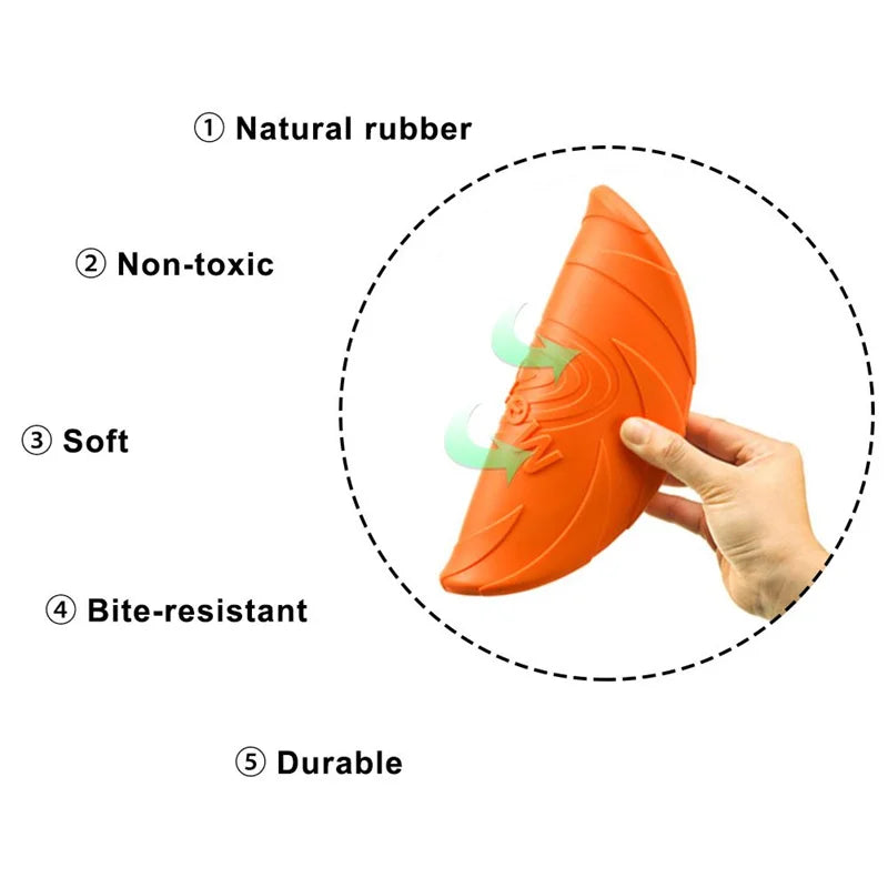 Dog Safe TPR Flying Saucer Colorful Multifunction Flying