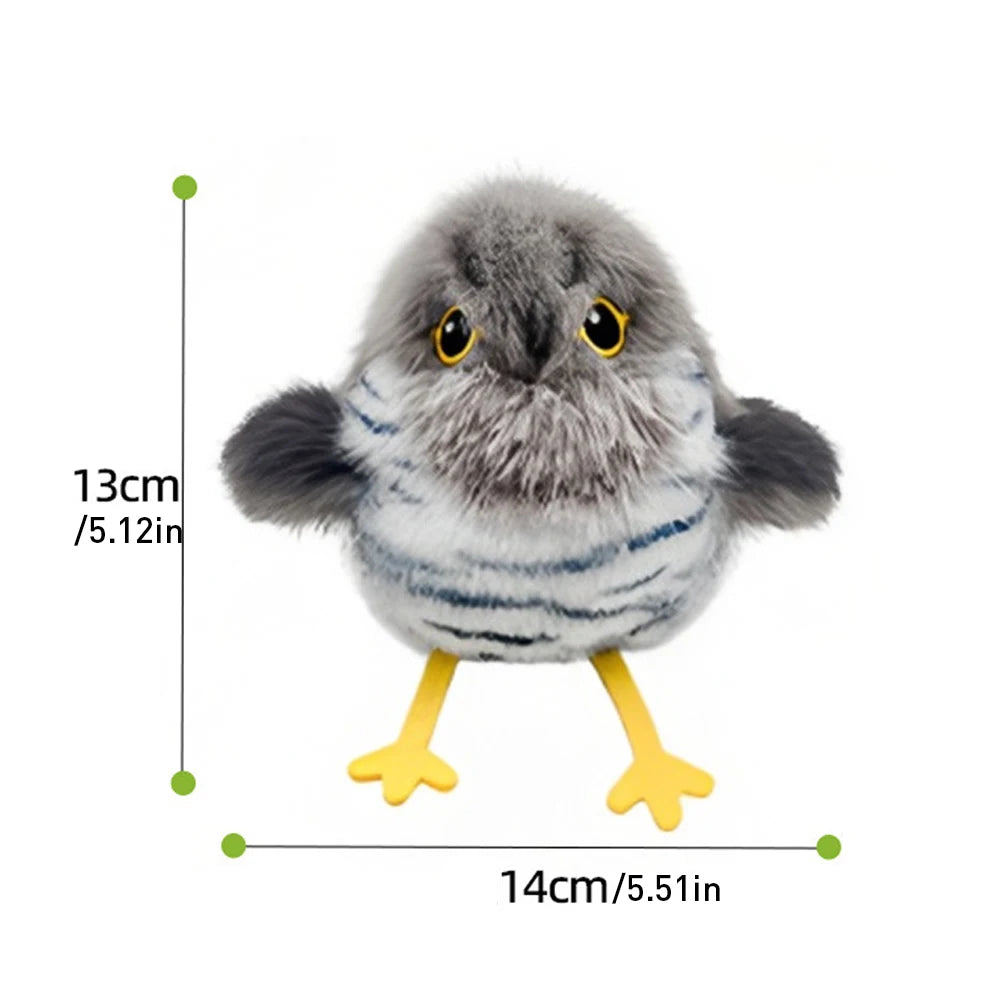 Chirping Bird Catnip Toy Flapping Bird