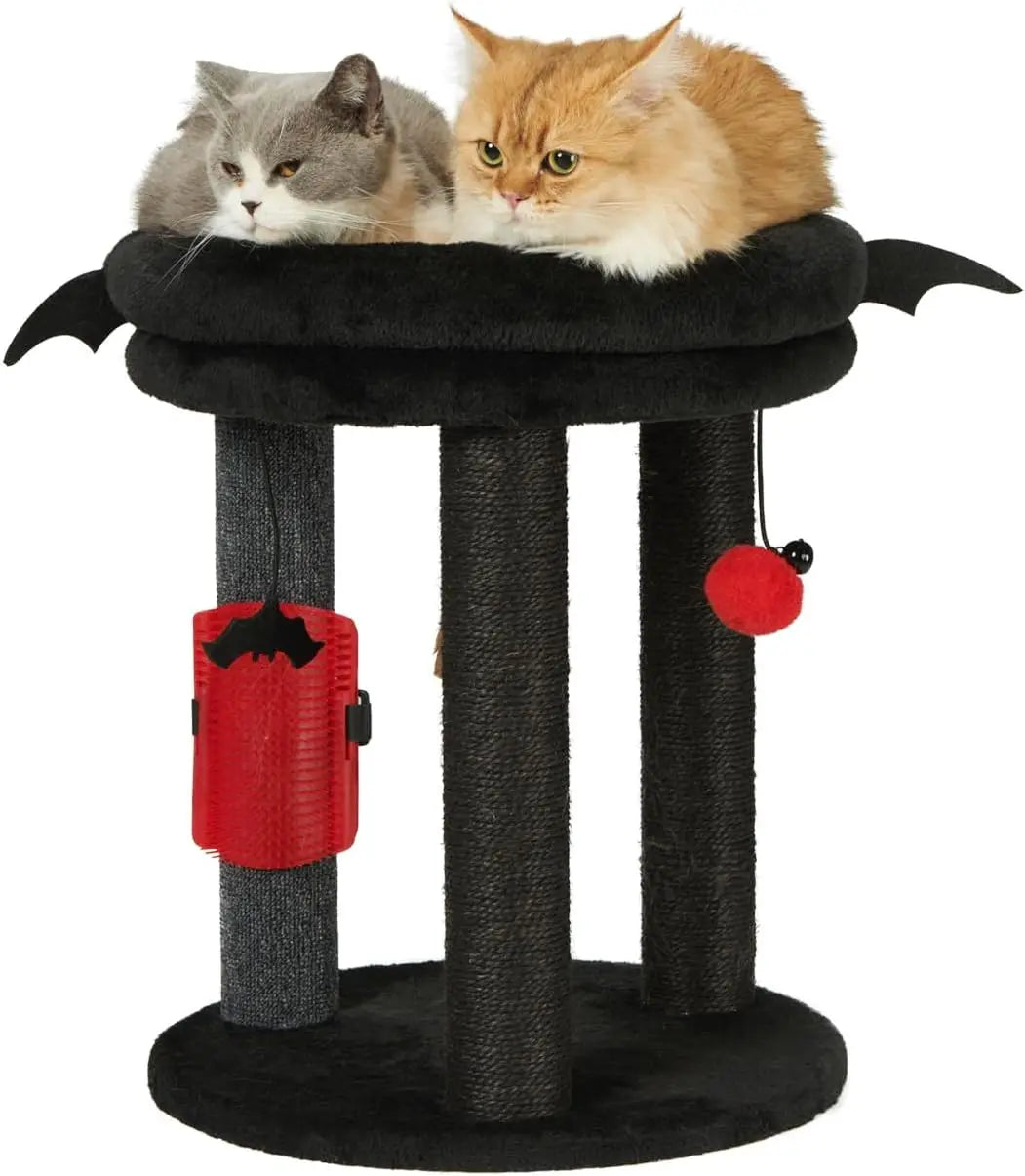Small Cat Tree, Scratching Post with Soft Tower Bed