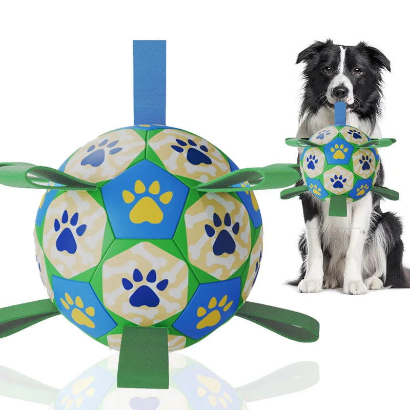 Dog training bite-resistant soccer toy