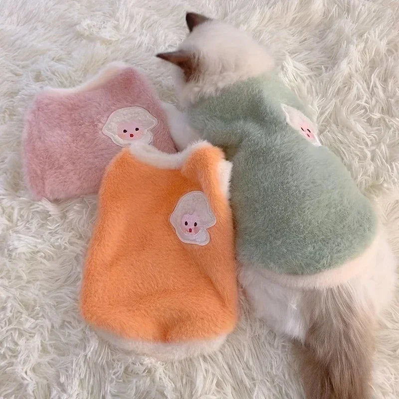 Warm kitten clothes