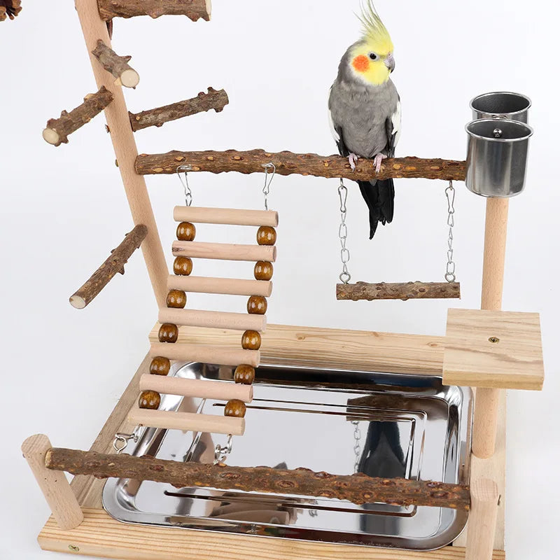 Pepper wood parrot platform
