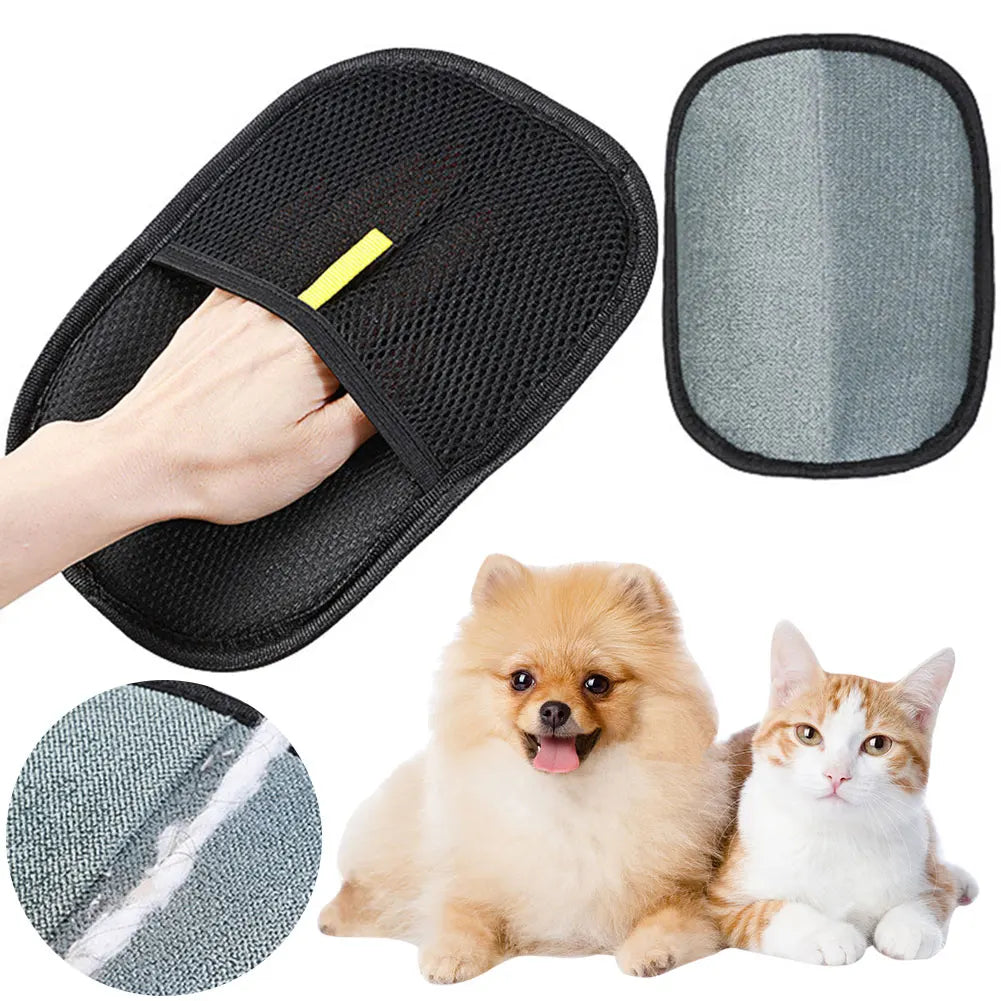 Glove pet hair remover