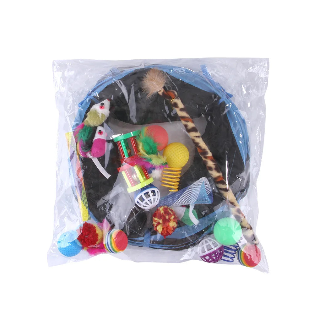 22 Pack Pet Cat Toys Interactive Combination Set