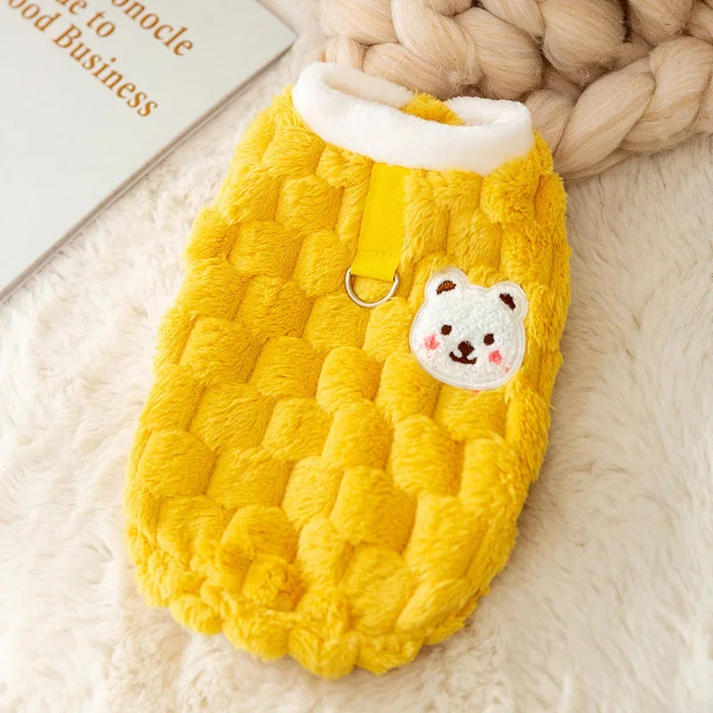 Warm Button Down Pet Winter Jacket Clothes