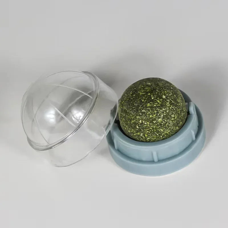 Catnip Cat Wall Stick-on Ball Toy