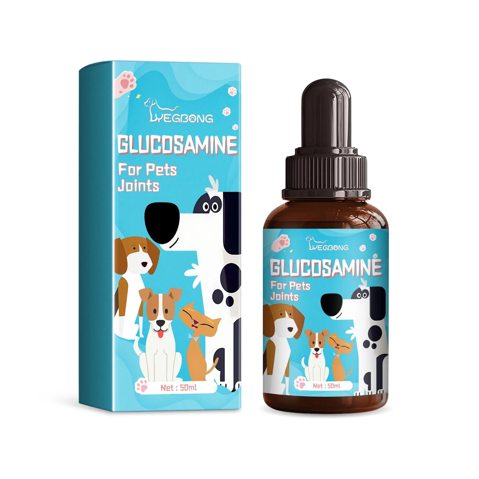 Glucosamine Drops for Pets (50ml) - For the relief of joint pain and discomfort in cats and dogs