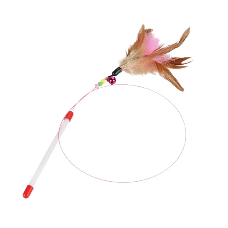 1-10 Pieces Interactive Feather Toy Accessories for Cats
