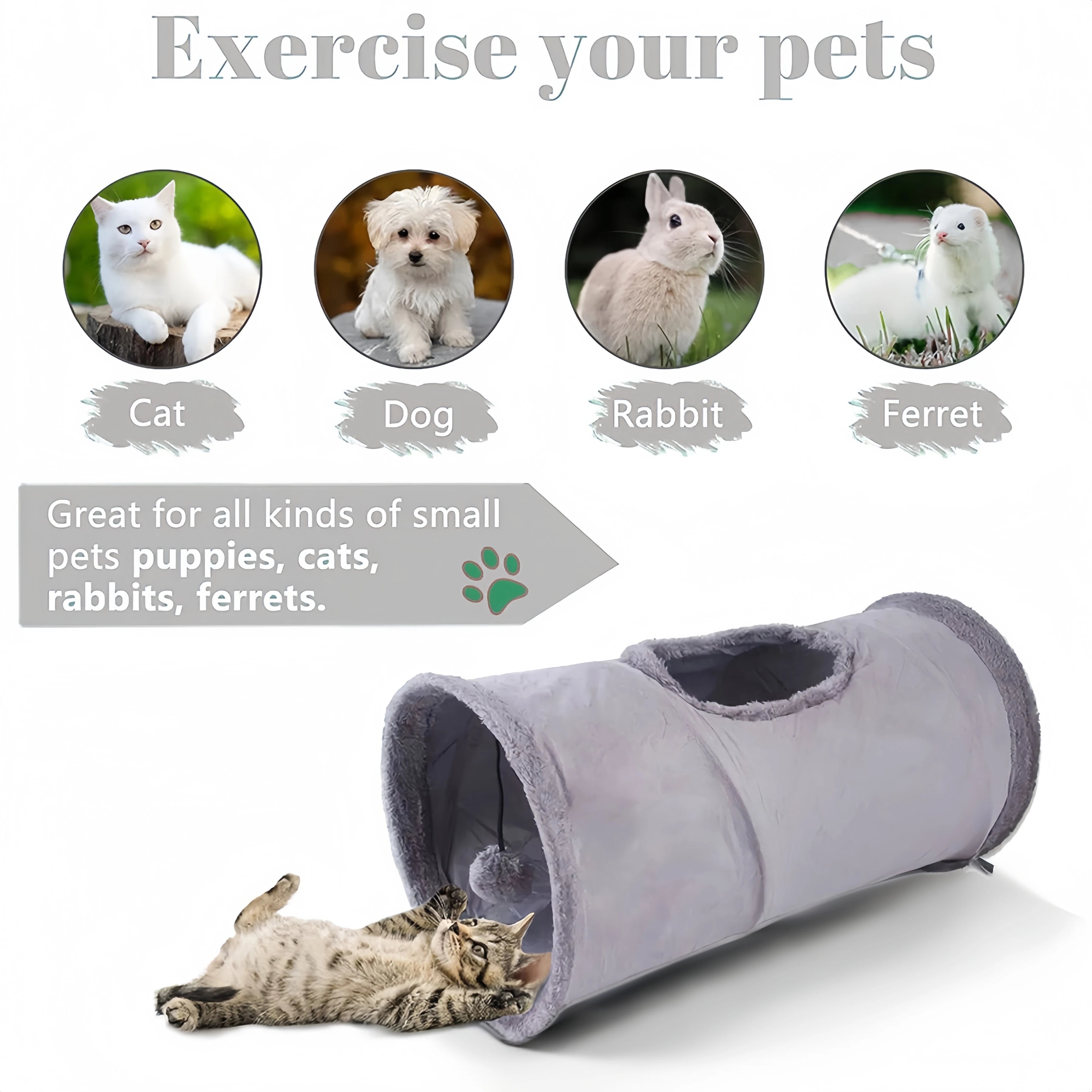 Collapsible Cat Winter Tunnel