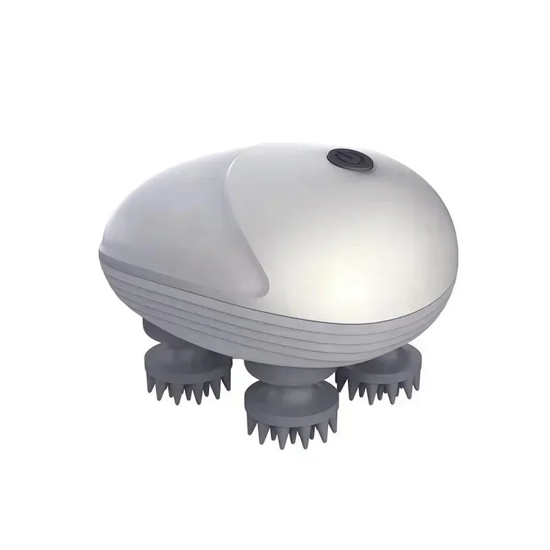 Electric scalp massager with 4 massage heads